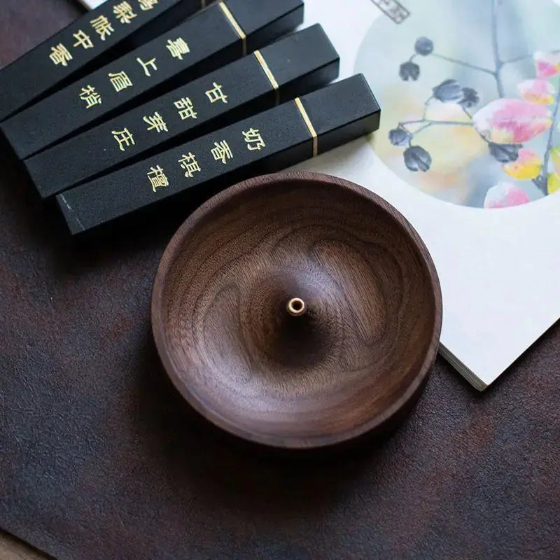Kuroyashi Walnut Incense Tray eprolo