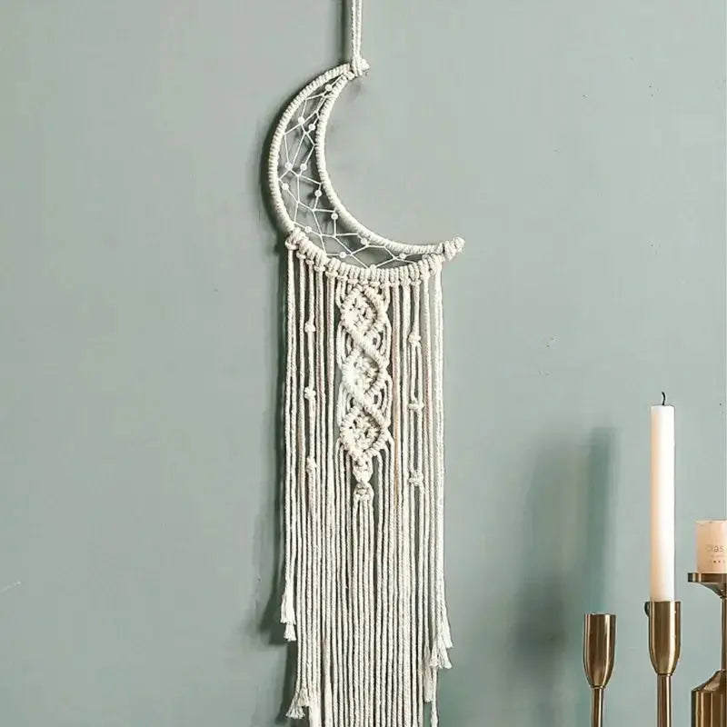 Kuroyashi Moon Macrame Wall Hanging eprolo