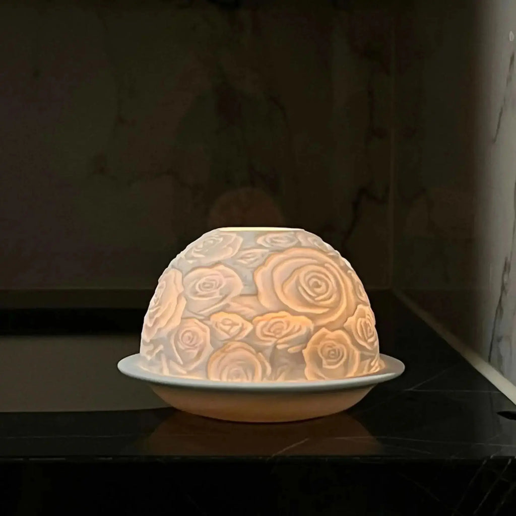 Kuroyashi Floral Porcelain Candle Holder eprolo