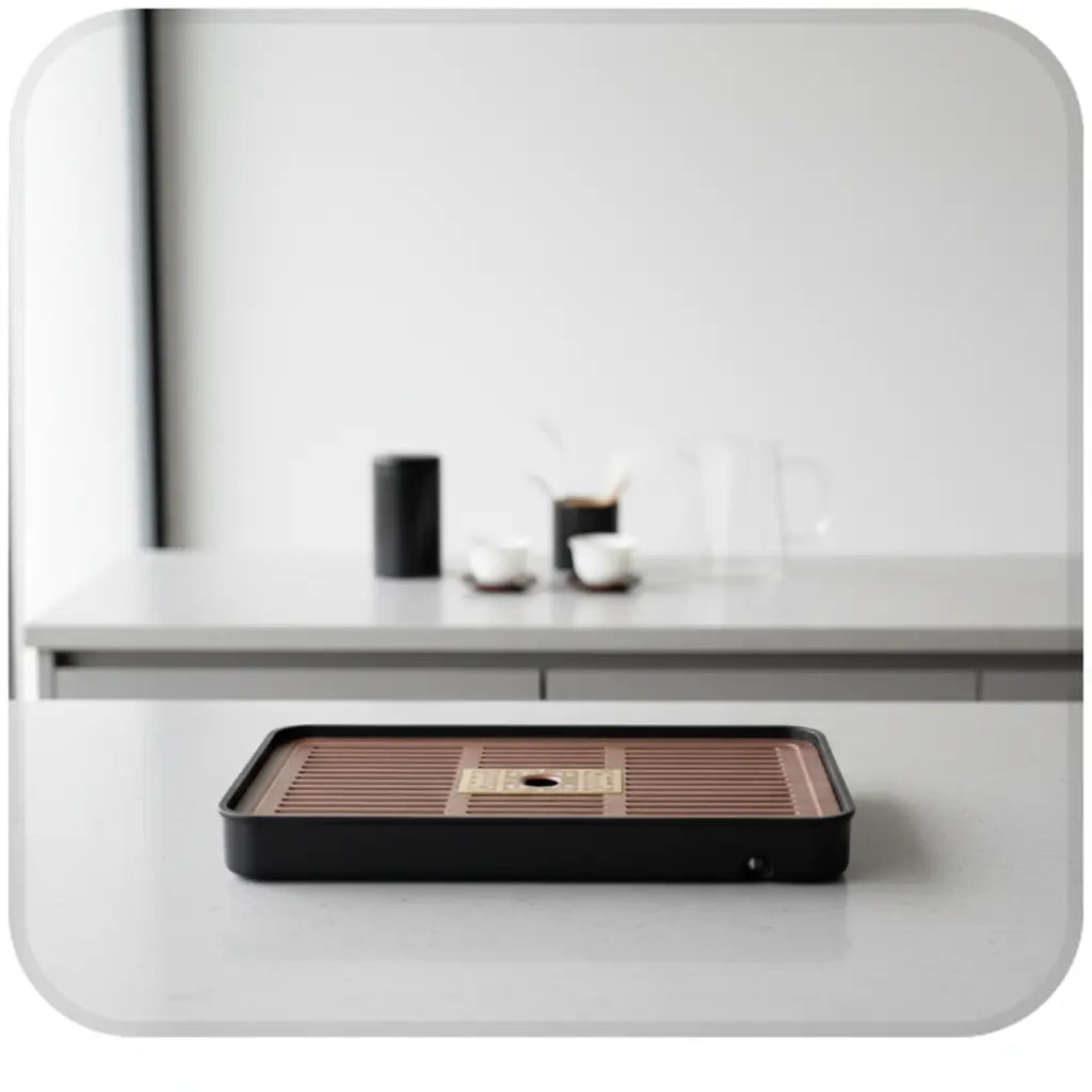 Kuroyashi Compact Wood Tea Tray eprolo