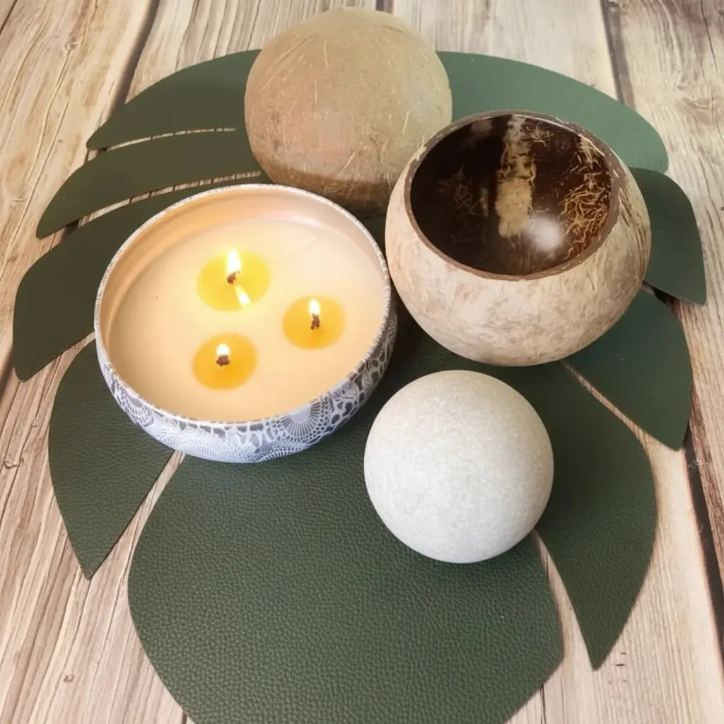 Kuroyashi Coconut Shell Candle Bowl eprolo