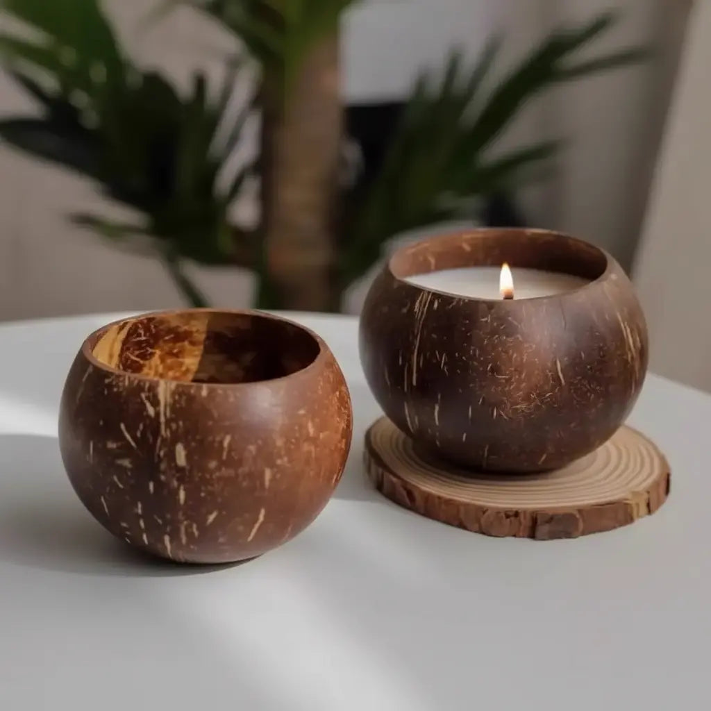 Kuroyashi Coconut Shell Candle Bowl eprolo