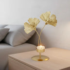 Kuroyashi Golden Ginkgo Leaf Candle Holder eprolo
