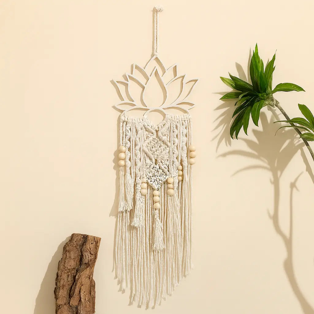 Kuroyashi Lotus Macrame Wall Hanging eprolo